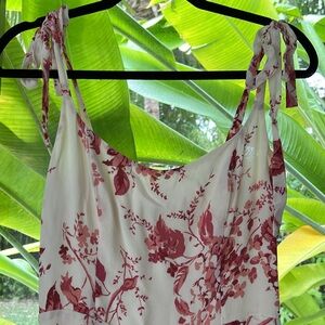 Reformation Midi Tie Dress Floral